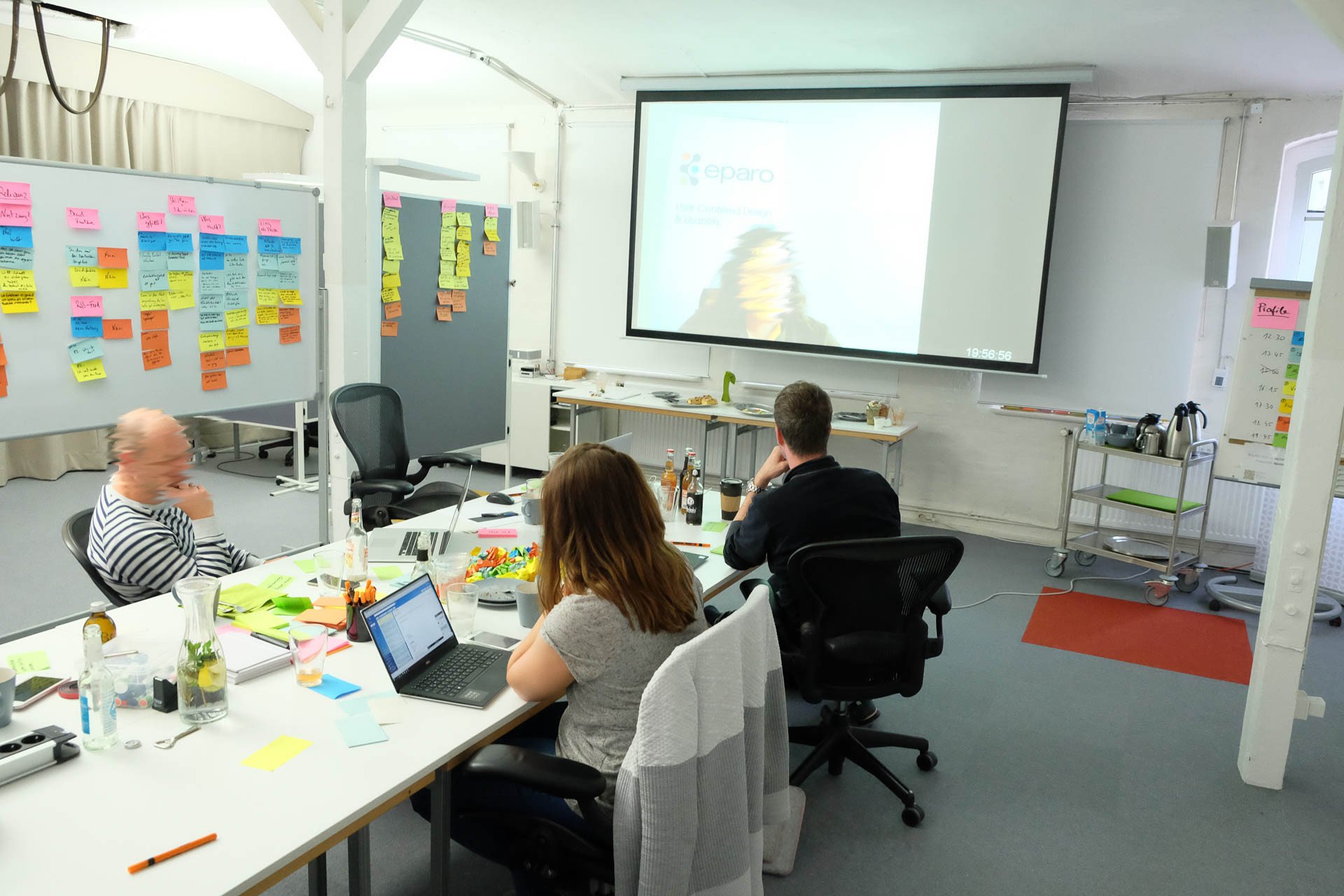 Testbeobachtung im eparo Workshopraum
